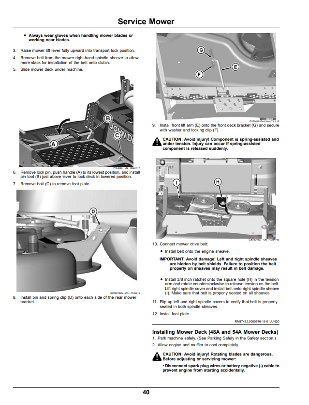 JOHN DEERE Z335E, Z335M, Z345M, Z345R, Z355E, Z355R, Z375R, Z300 SERIES ZTRAK™ OPERATOR MANUAL OMUC18697