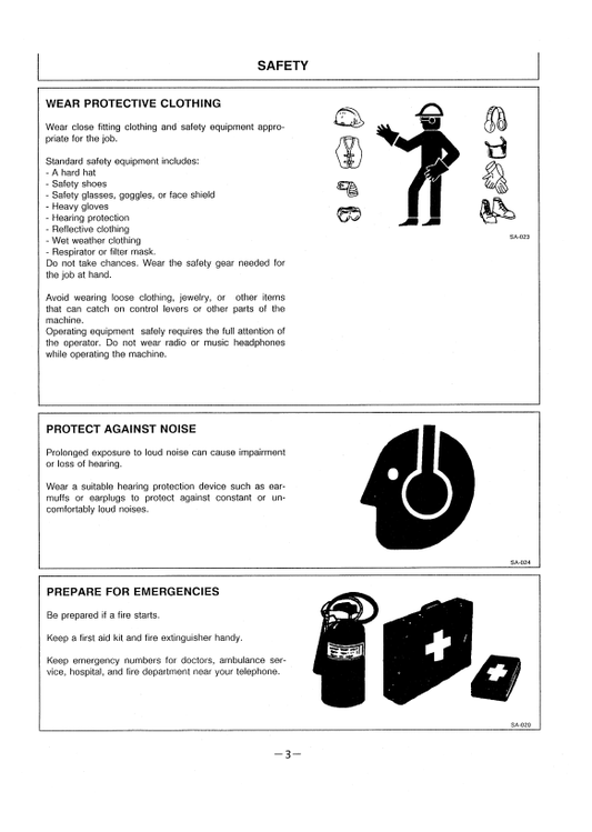 HITACHI EX20UR-2, EX30UR-3, EX40UR-2, EX55UR EXCAVATOR OPERATOR MANUAL EMBG11