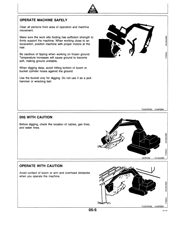 JOHN DEERE 490E EXCAVATOR OPERATOR MANUAL OMT138805