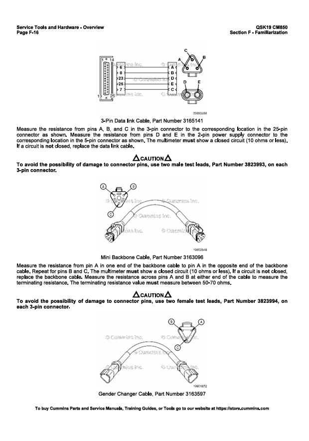 JOHN DEERE CUMMIN ENGINE QSK19 CM850, 4021493-VOL1 REPAIR MANUAL