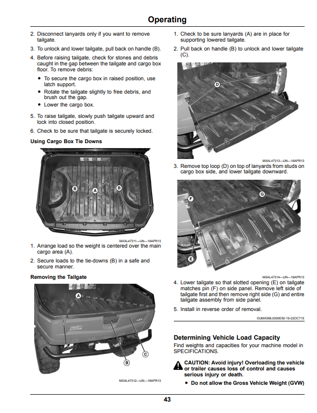 JOHN DEERE XUV560E, XUV560E S4 GATOR™ UTILITY VEHICLE OPERATOR MANUAL OMUC12876