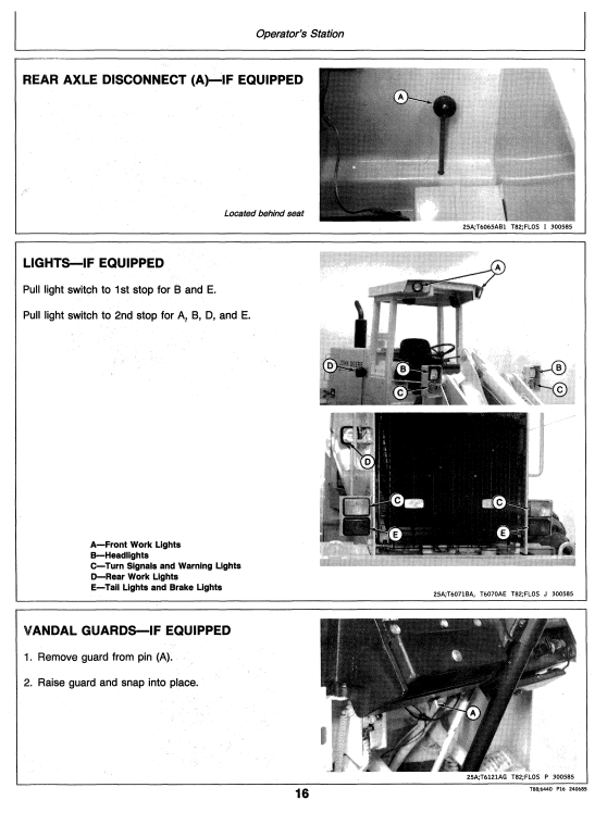 JOHN DEERE 644D LOADER OPERATOR MANUAL OMT81869