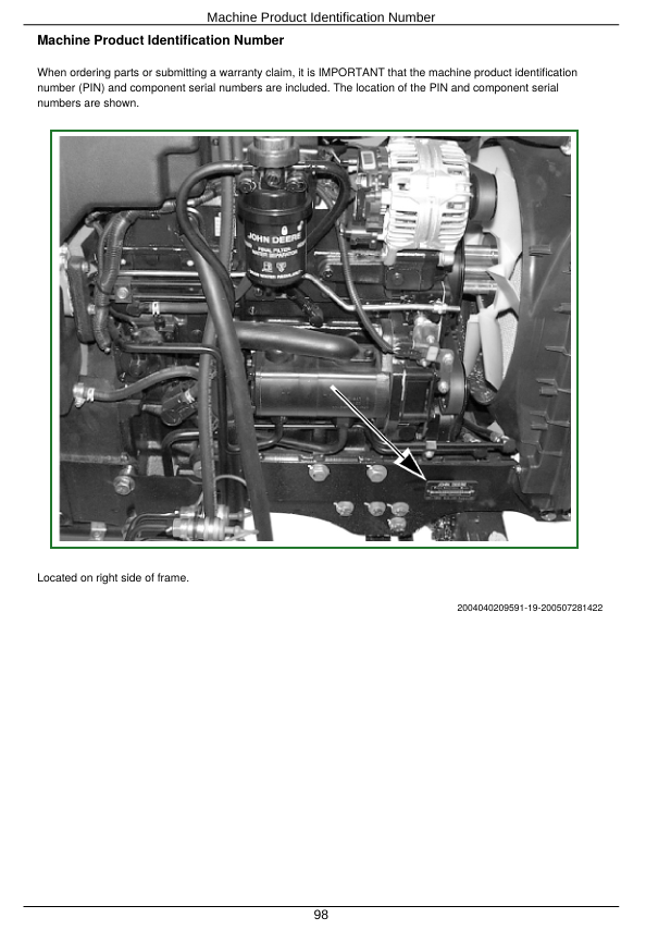 JOHN DEERE 4120, 4320, 4520, 4720 COMPACT UTILITY TRACTOR TECHNICAL MANUAL TM2137