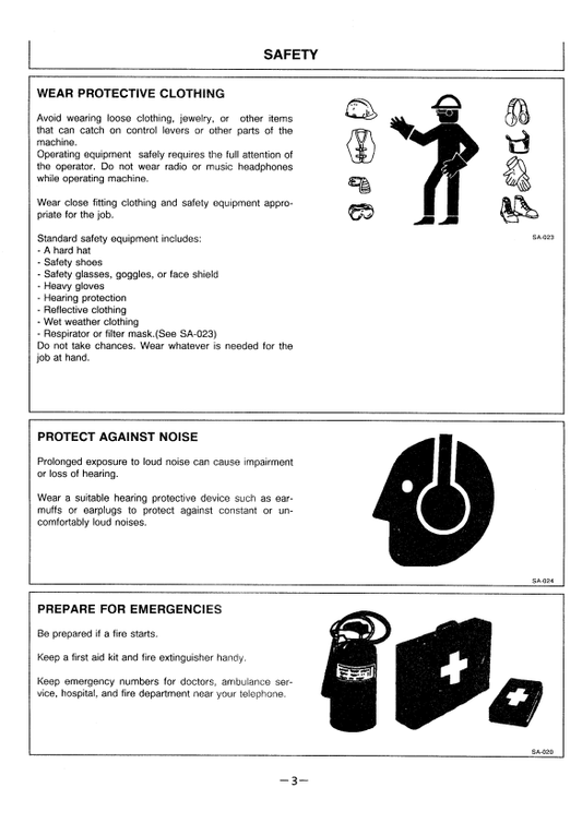 HITACHI EX200-2, EX200LC-2 EXCAVATOR OPERATOR MANUAL EM14713