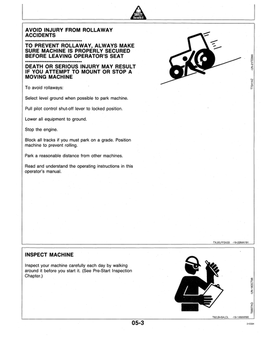 JOHN DEERE 490E EXCAVATOR OPERATOR MANUAL OMT152331