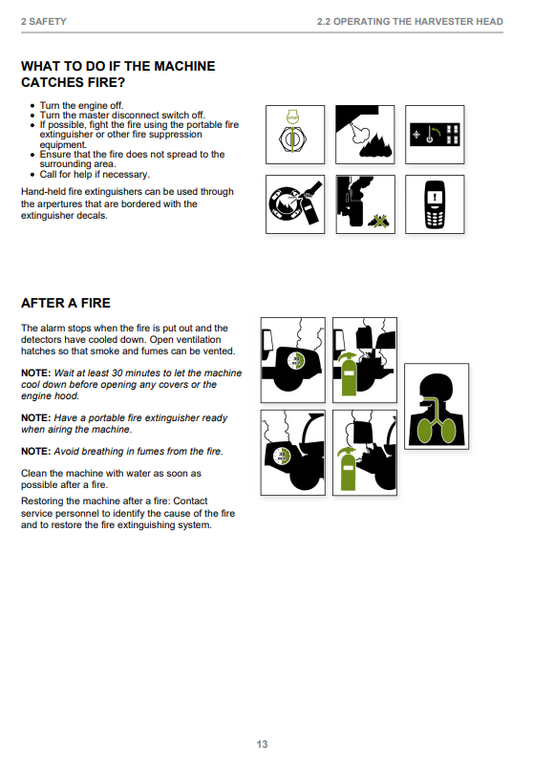 JOHN DEERE H270 / H270X2 HARVESTER HEAD OPERATOR INSTRUCTION MANUAL F075702