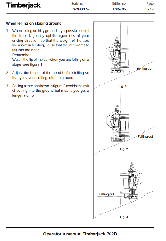 JOHN DEERE TIMBERJACK 762B OPERATOR MANUAL F044406