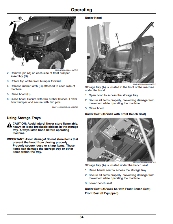 JOHN DEERE XUV560E, XUV560E S4 GATOR™ UTILITY VEHICLES OPERATOR MANUAL OMUC25928
