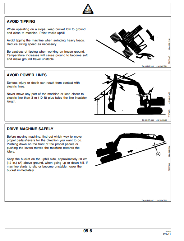 JOHN DEERE 790E LC EXCAVATOR OPERATOR MANUAL OMT152334