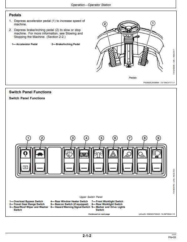 JOHN DEERE 326 P 4WD LOADER OPERATOR MANUAL OMT494466X019