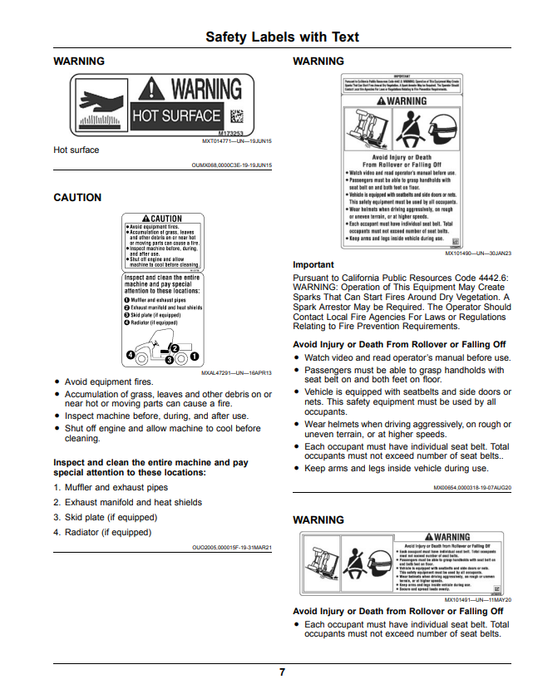 JOHN DEERE XUV855M S4 GATOR™ UTILITY VEHICLES OPERATOR MANUAL OMUC36905