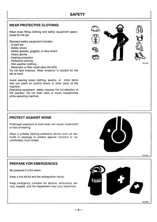 HITACHI EX200-3, EX200LC-3, EX200H-3, EX200LCH-3, EX220-3, EX220LC-3 EXCAVATOR OPERATOR MANUAL EM14C14