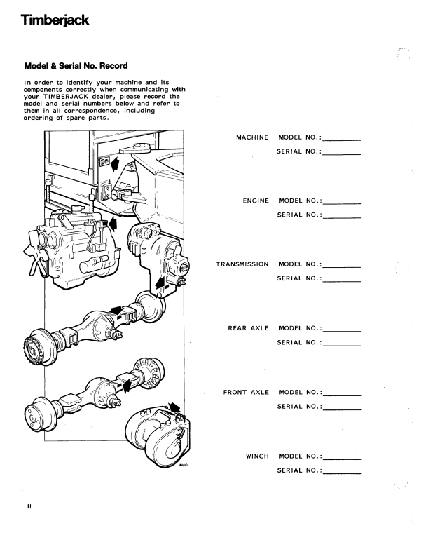 JOHN DEERE TIMBERJACK 450 SKIDDER OPERATOR MANUAL 8044710