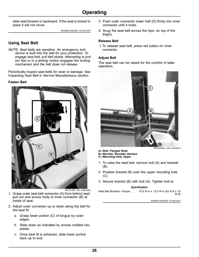 JOHN DEERE XUV835M GATOR™ UTILITY VEHICLES OPERATOR MANUAL OMUC26717