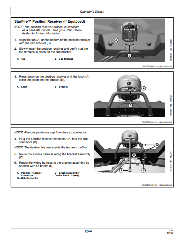 JOHN DEERE X9 1000 AND X9 1100 COMBINE OPERATOR MANUAL OMDXE14852