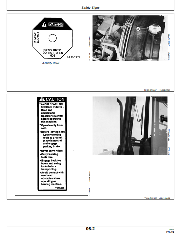 JOHN DEERE 410D AND 510D BACKHOE LOADER OPERATOR MANUAL OMT152596