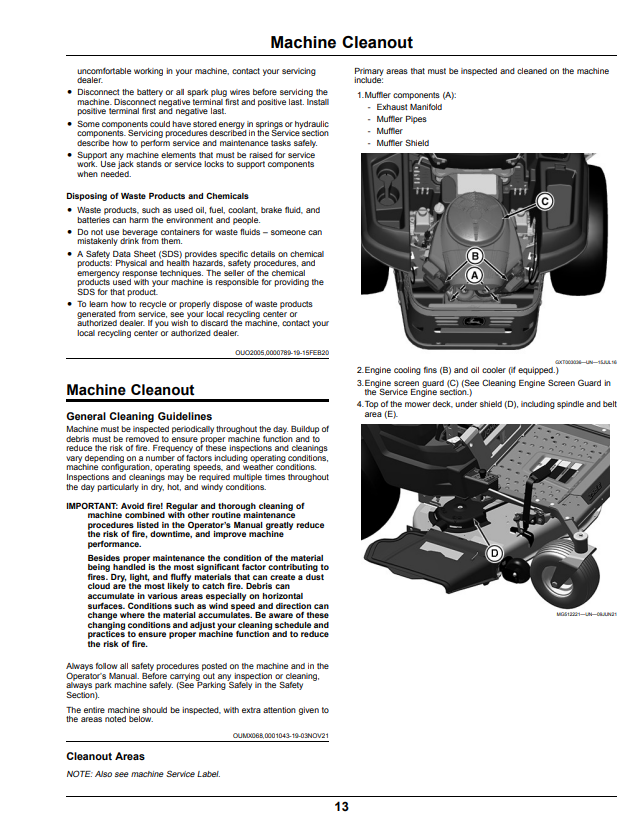 JOHN DEERE RESIDENTIAL ZTRAK™ Z515E, Z530M, Z530R, Z545R OPERATOR MANUAL OMUC33390