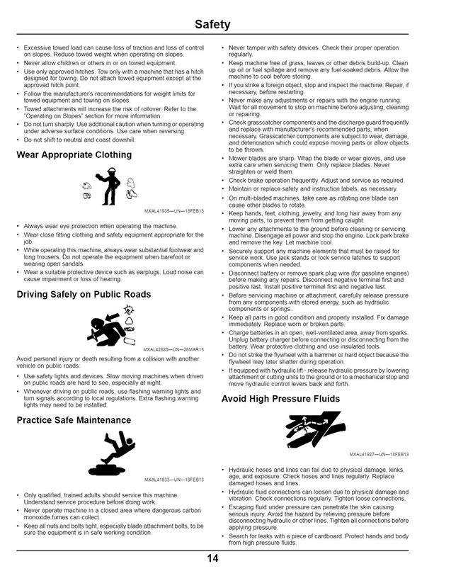 JOHN DEERE D105, D110, D125, D130, D140, D155, D160, D170 TRACTOR OPERATOR MANUAL OMGX25410