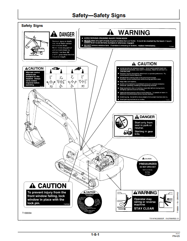 JOHN DEERE 600CLC AND 800C EXCAVATOR OPERATOR MANUAL OMT188589
