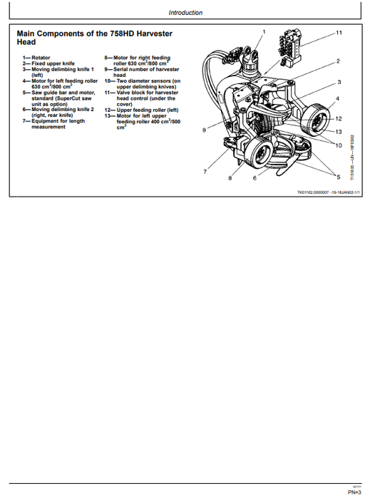 JOHN DEERE 758HD HARVESTER HEAD OPERATOR AND MAINTENANCE MANUAL OMF070916