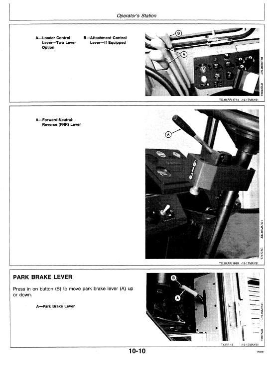 JOHN DEERE 344E LOADER OPERATOR MANUAL OMAT123427