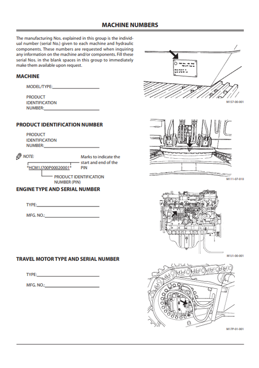 HITACHI ZAXIS 650LC-3, 670LCH-3 HYDRAULIC EXCAVATOR OPERATOR MANUAL EM1J712