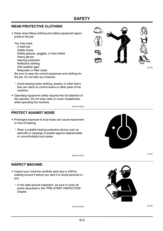 HITACHI ZAXIS 27U, 30U, 35U, 40U, 50U EXCAVATOR OPERATOR MANUAL EM1LA21