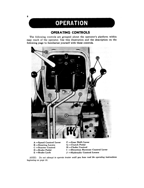 JOHN DEERE 440 INDUSTRIAL CRAWLER TRACTOR OPERATOR MANUAL OMT54859
