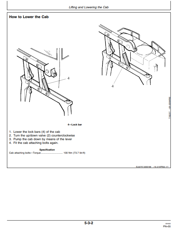 JOHN DEERE 1710D FORWARDER OPERATOR MANUAL OMF063390