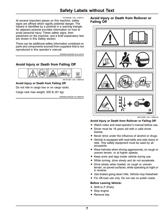 JOHN DEERE XUV855M S4 GATOR™ UTILITY VEHICLES OPERATOR MANUAL OMUC26711