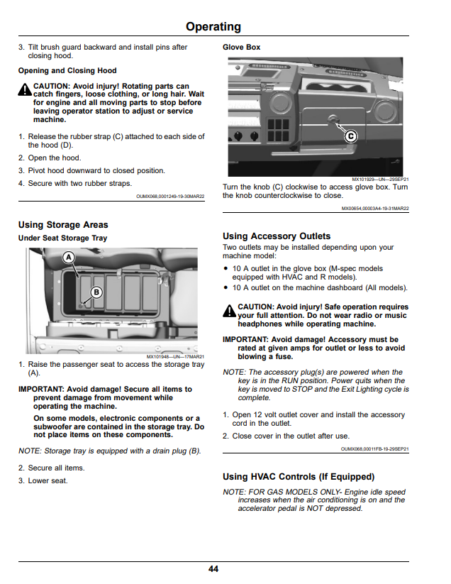 JOHN DEERE XUV835E, XUV835M, XUV835R GATOR™ UTILITY VEHICLES OPERATOR MANUAL OMUC36653