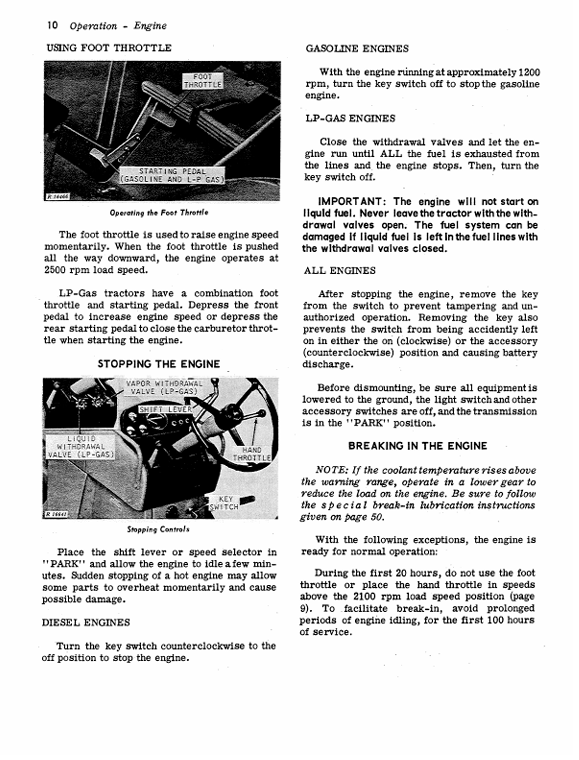 JOHN DEERE 3020 TRACTOR OPERATOR MANUAL OMR48271