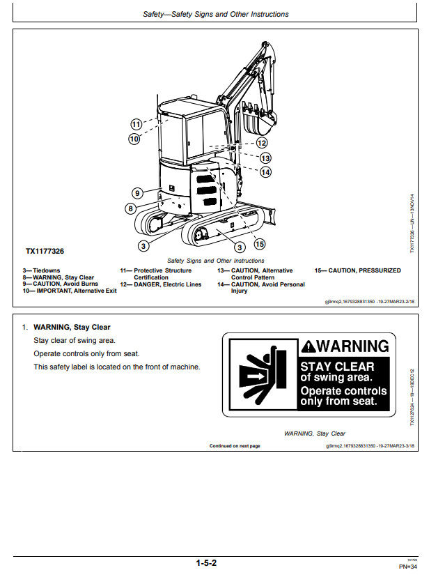JOHN DEERE 26 P COMPACT EXCAVATOR OPERATOR MANUAL OMT489505X019