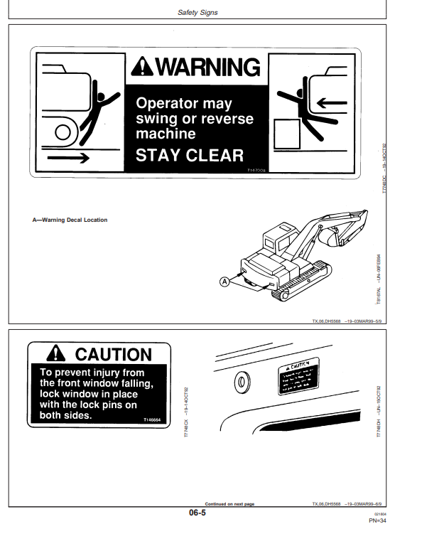 JOHN DEERE 270LC EXCAVATOR OPERATOR MANUAL OMT184913