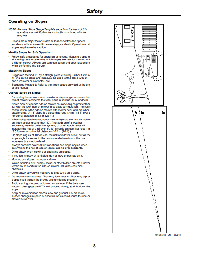 JOHN DEERE Z525E AND Z540R ZTRAK™ OPERATOR MANUAL OMUC11824