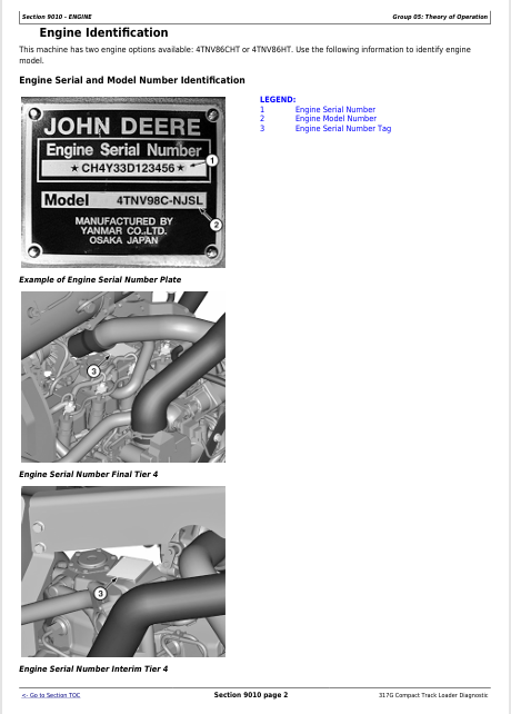 JOHN DEERE 317G COMPACT TRACK LOADER OPERATION AND TEST MANUAL TM13850X19