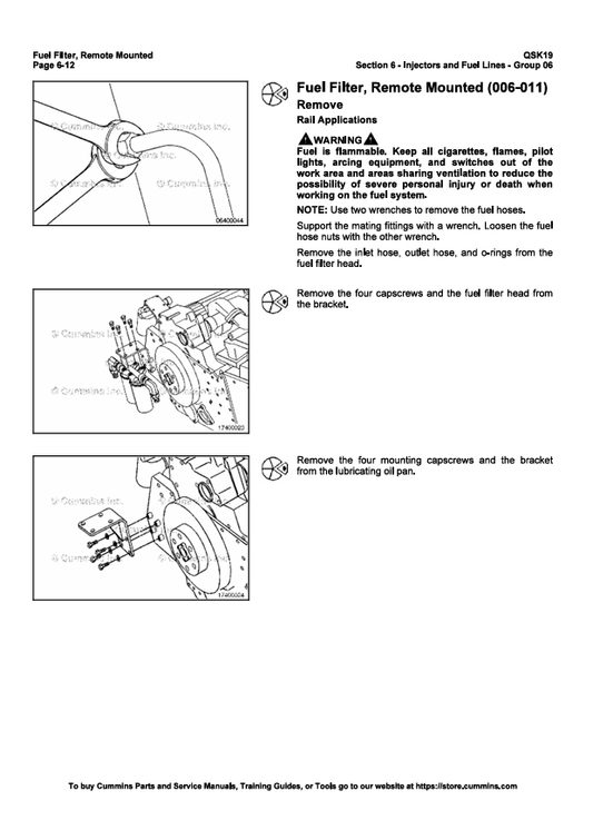JOHN DEERE CUMMINS ENGINE QSK19, QSK19 CM850, CM2150 MCRS, 4021592-VOL2 SERVICE MANUAL