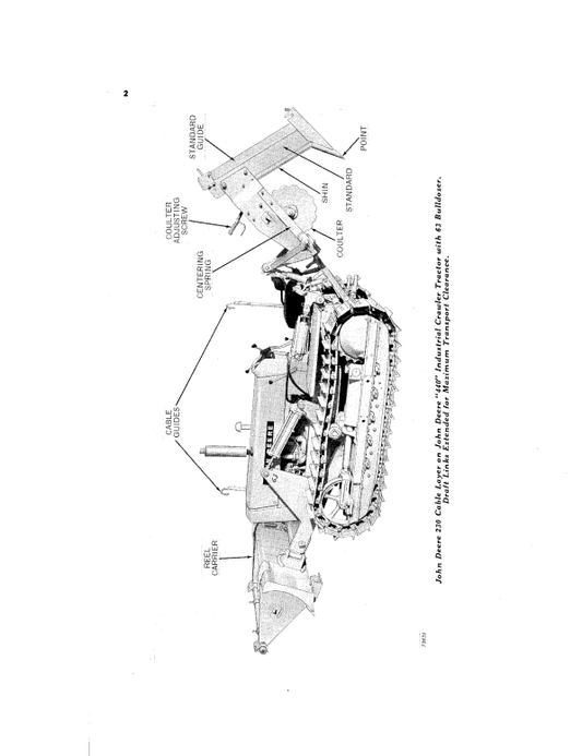 JOHN DEERE 230 CABLE LAYER OPERATOR MANUAL OMK571258