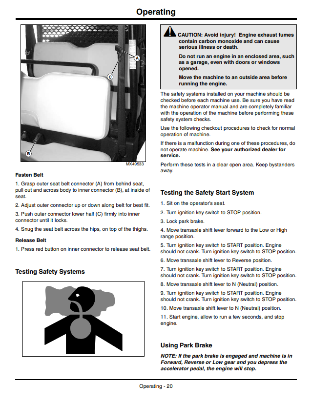 JOHN DEERE GATOR™ UTILITY VEHICLE XUV550 S4 OPERATOR MANUAL OMM164562