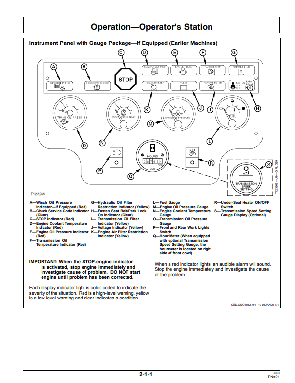 JOHN DEERE 700H CRAWLER DOZER OPERATOR MANUAL OMT201705