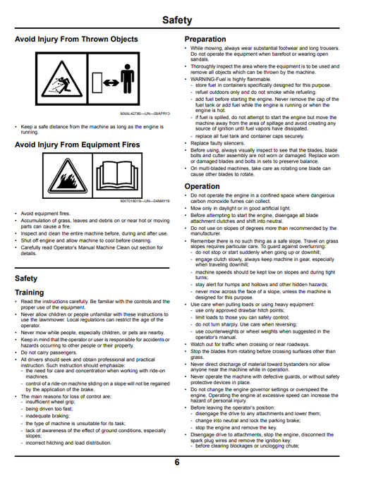 JOHN DEERE Z335E ZTRAK™ OPERATOR MANUAL OMGX26534