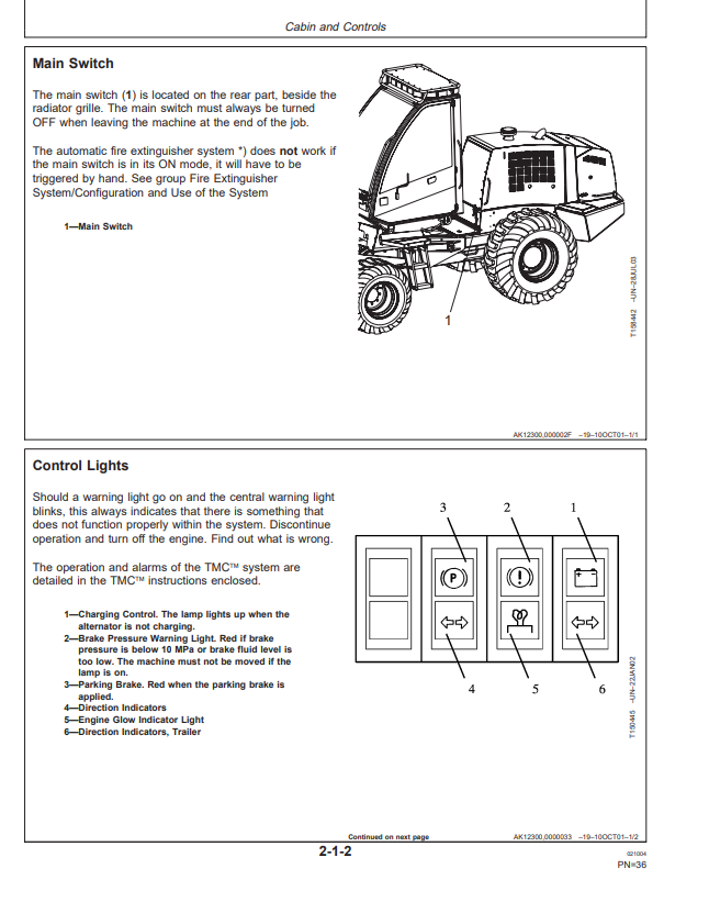 JOHN DEERE 1070D HARVESTER OPERATOR MANUAL OMF066340