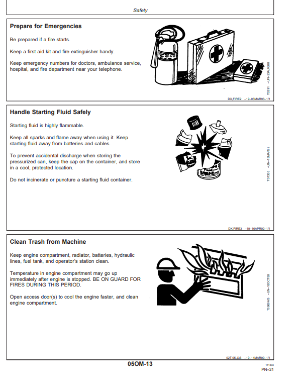JOHN DEERE 110 EXCAVATOR OPERATOR MANUAL OMT185531