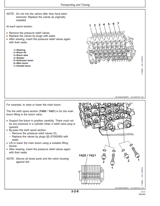 JOHN DEERE 1070D HARVESTER OPERATOR MANUAL OMF067014