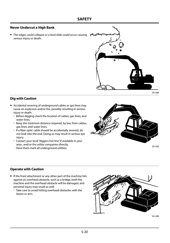 HITACHI ZAXIS 130-5N, 160LC-5N, 180LC-5N, 210-5N, 250LC-5N, 290LC-5N, 350LC-5N, 380LC-5N HYDRAULIC EXCAVATOR OPERATOR MANUAL ENMDCANA25