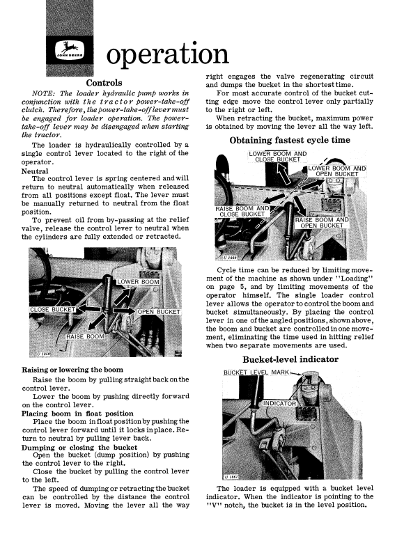 JOHN DEERE 740 LOADER OPERATOR MANUAL OMU17507