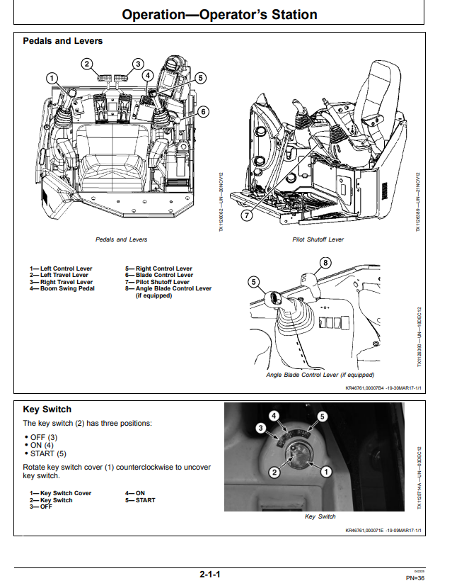 JOHN DEERE 35G EXCAVATOR OPERATOR MANUAL OMT333111