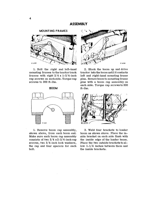JOHN DEERE 7701 BULLDOZER ATTACHMENT FOR JD350 CRAWLER LOADER OPERATOR MANUAL OMU17524