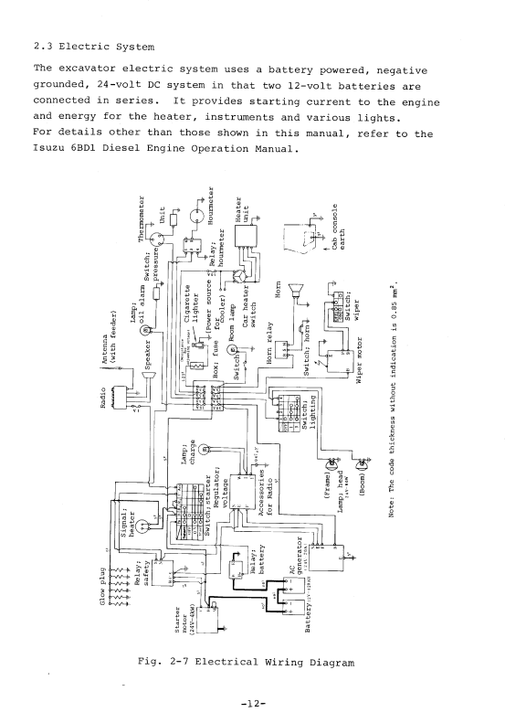 HITACHI UH062 HYDRAULIC EXCAVATOR OPERATOR MANUAL EM73034