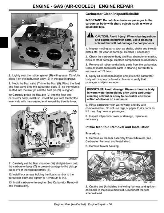 JOHN DEERE X465, X475, X485, X575 AND X585 TRACTOR TECHNICAL MANUAL TM2023